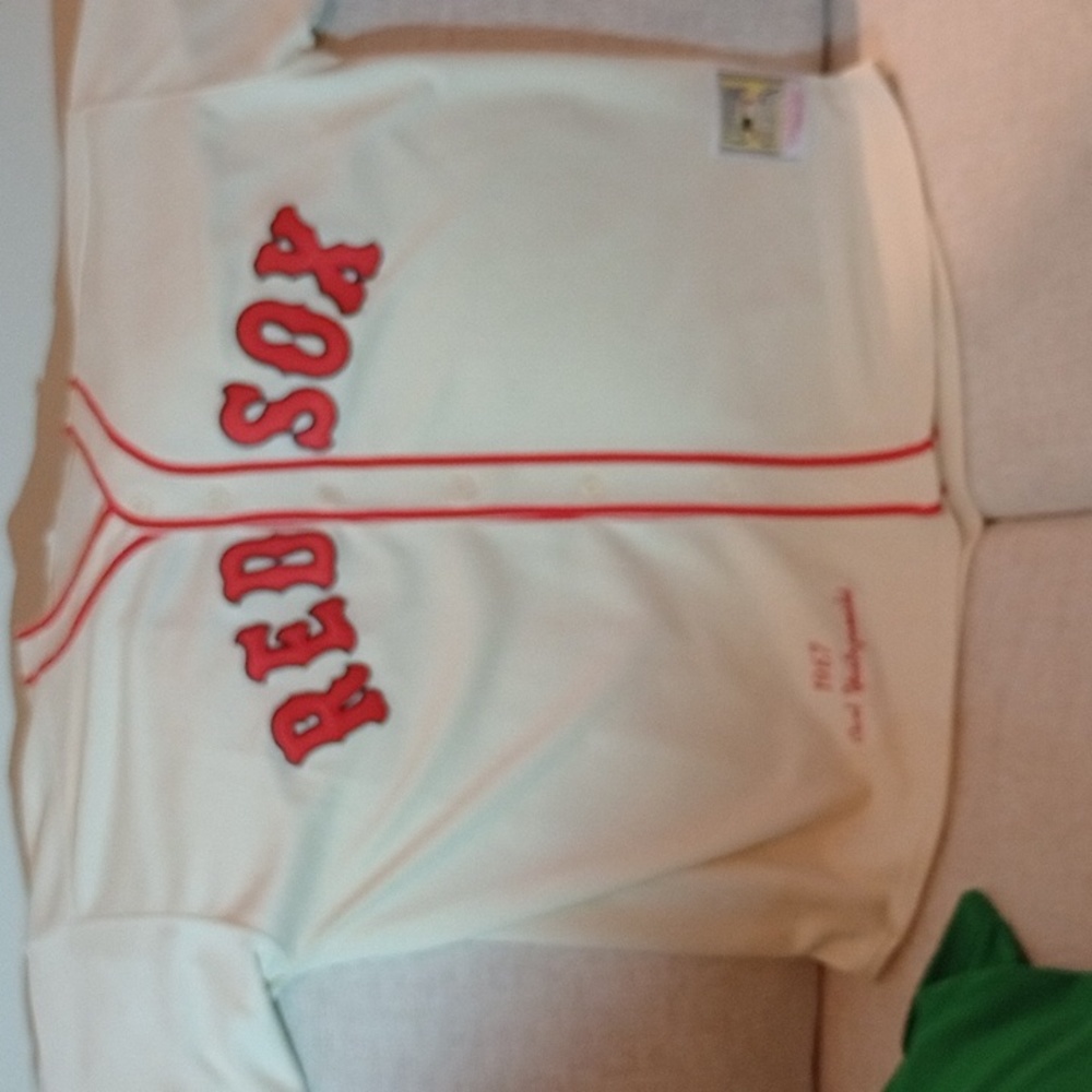 Mitchell Ness Boston Red Sox  Game shirt size 2 X  & Green Polo size XL.
